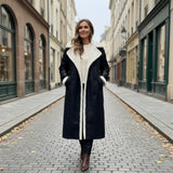 Λούνα – Ζεστό χειμερινό παλτό με επένδυση από απαλή γούνα