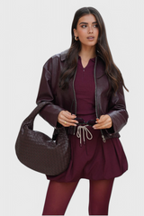 Λιλά | Υφασμάτινη τσάντα με κόμπους