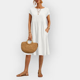 Μίντι Φόρεμα με Καθαρές Γραμμές