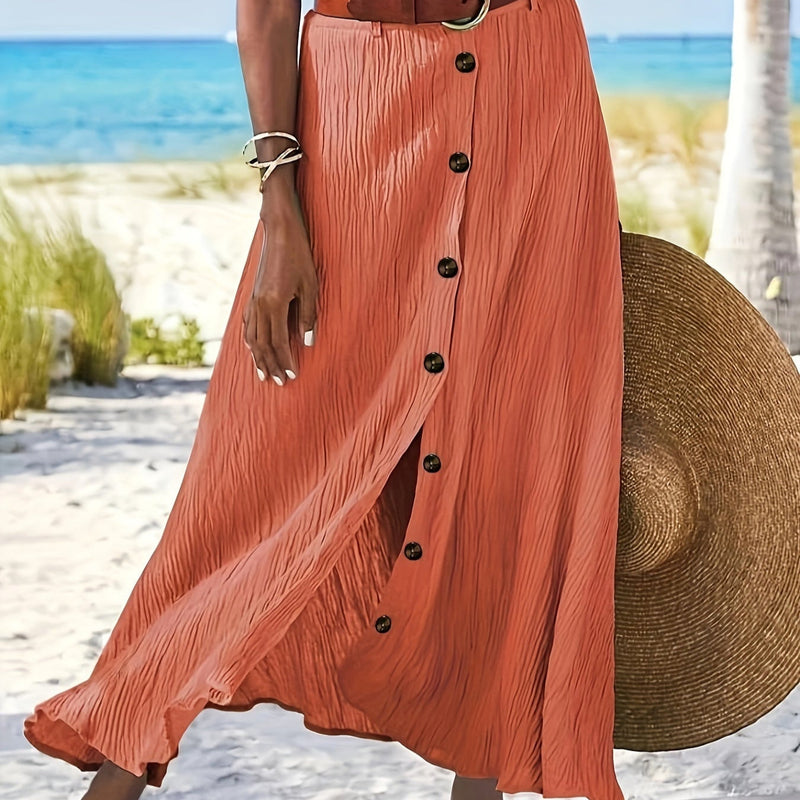 Ημιδιάφανη Μίντι Φούστα με Σκίσιμο