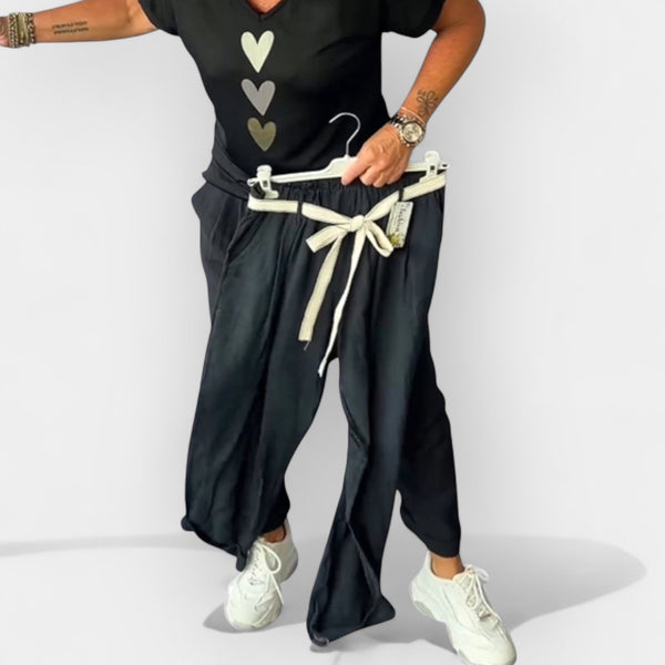 Βαμβακερό Παντελόνι Μεσαίας Μέσης