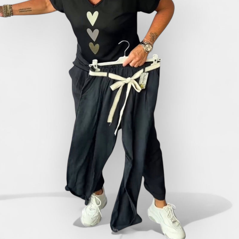 Βαμβακερό Παντελόνι Μεσαίας Μέσης