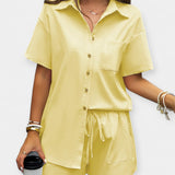 Casual Σετ με Πουκάμισο & Σορτς