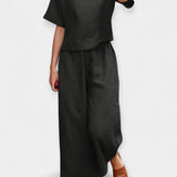 Αέρινο Σετ Παντελονιού με Κοντομάνικη