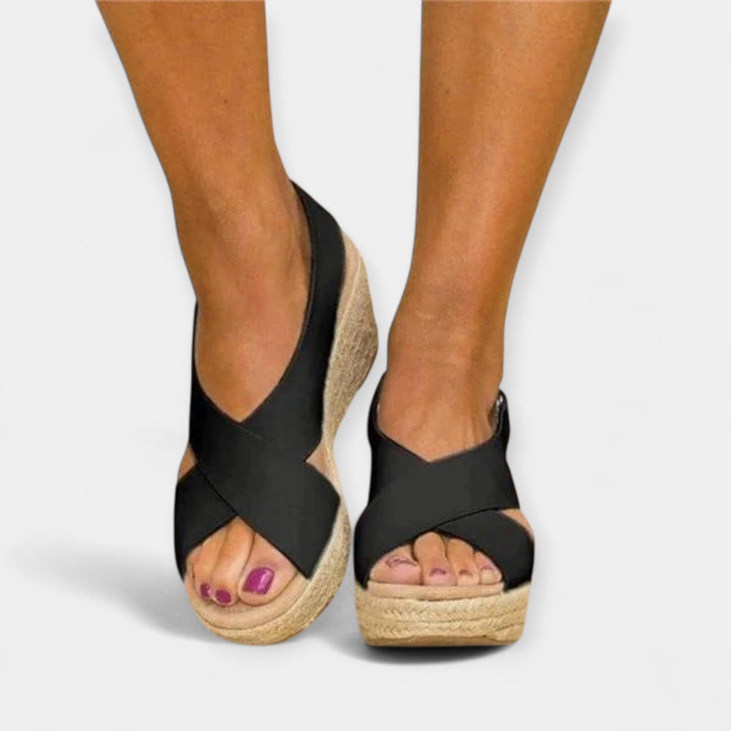 Ανατομικά Σανδάλια με Εσπαντρίγια Τακούνι