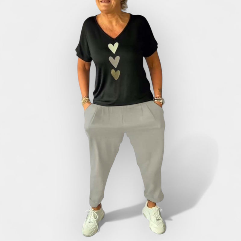 Βαμβακερό Παντελόνι Μεσαίας Μέσης