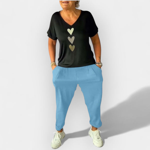 Βαμβακερό Παντελόνι Μεσαίας Μέσης