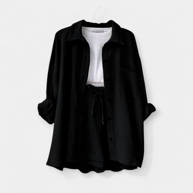 Δίχρωμο Καλοκαιρινό Σετ Τοπ - Σορτς