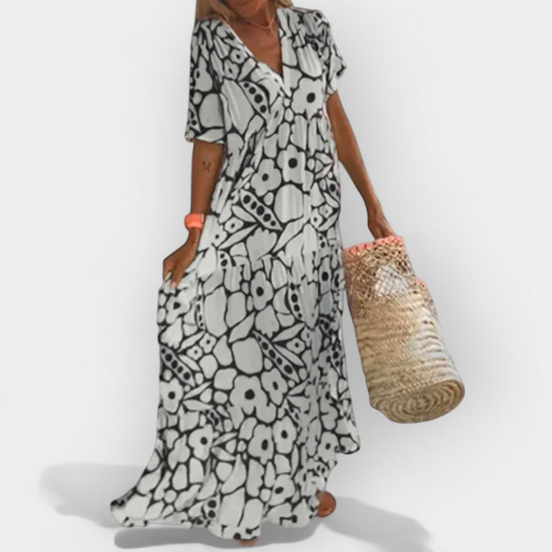 Αέρινο Καλοκαιρινό Φόρεμα με Print