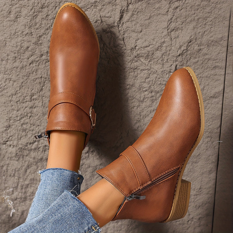 Αμελίνα – Άνετα μποτάκια με αγκράφα για ευαίσθητα πόδια