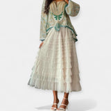 Κομψή Φούστα με Λεπτομέρεια από Τούλι