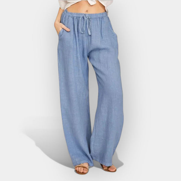 Αέρινο Παντελόνι Λινό Καλοκαιρινό