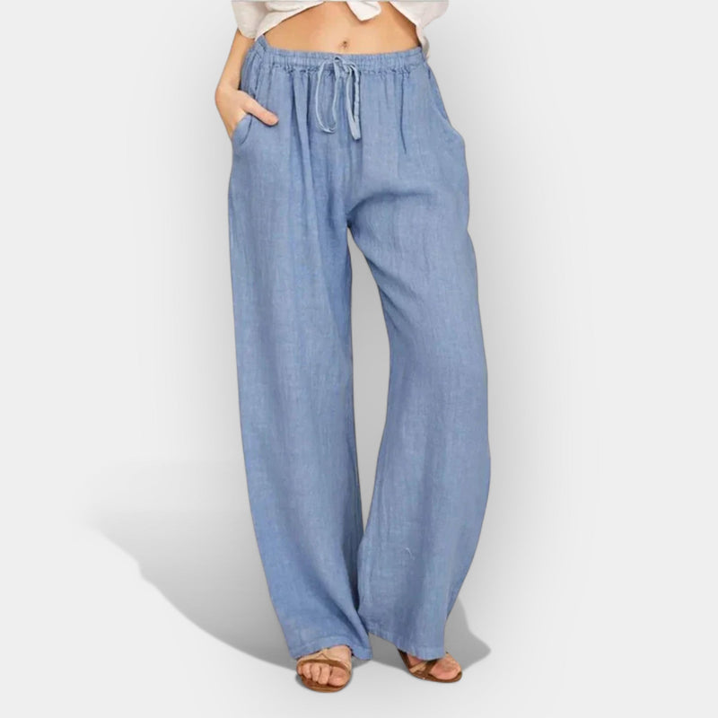 Αέρινο Παντελόνι Λινό Καλοκαιρινό