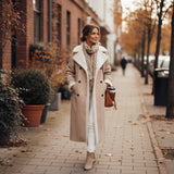 Λούνα – Ζεστό χειμερινό παλτό με επένδυση από απαλή γούνα