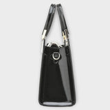 Γυαλιστερή Τσάντα Croco Χειρός