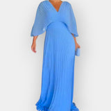 Silvia Πλισέ Φόρεμα με Κομψή Γραμμή