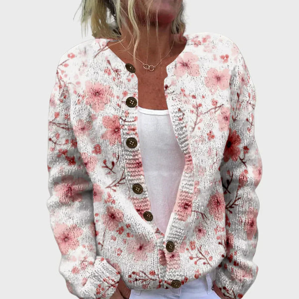 Κομψό Πλεκτό Γιλέκο με Σχέδιο