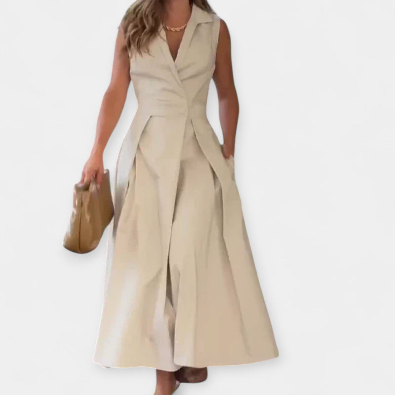 Μίντι Φόρεμα με Γιακαδάκι