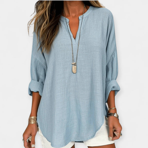 Λινή Μπλούζα Παραλίας