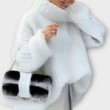 Paulina - Μαλακή γυναικεία μακρυμάνικη κουκούλα