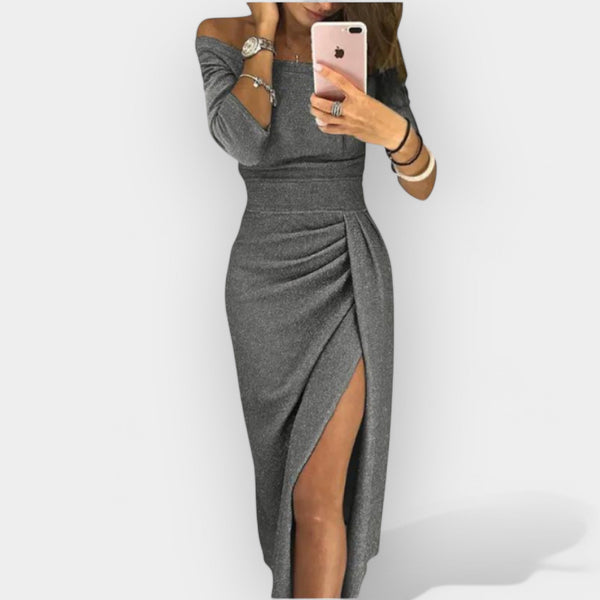 Κομψό Φόρεμα με Κοπή