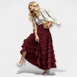 Κομψή Φούστα με Λεπτομέρεια από Τούλι