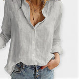 Άνετη Λινή Μπλούζα