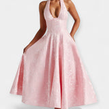 Μίντι Φόρεμα με Ανοιχτή Πλάτη & Κορσέ