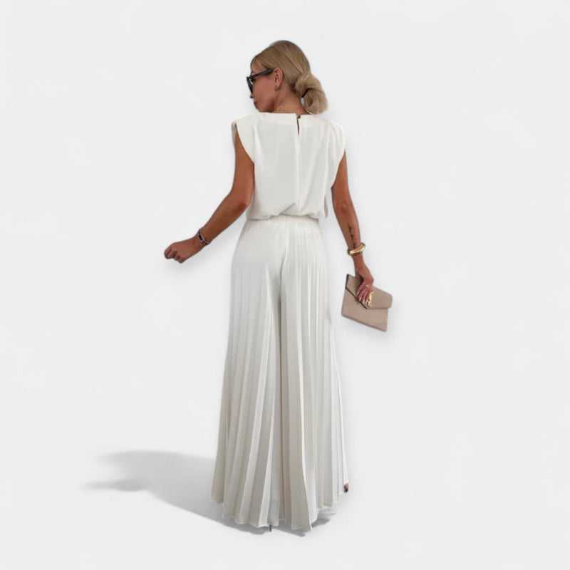 Καλοκαιρινό Σετ με Τοπ & Παντελόνα