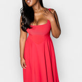 Μίντι Φόρεμα Με Αέρινη Γραμμή