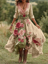 Γυναικεία άνεση ανθρωπίνης άνεση Midi φόρεμα