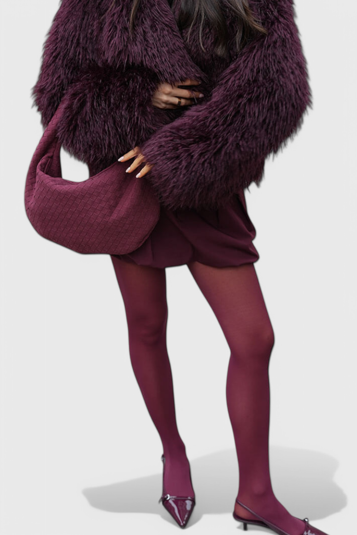 Λιλά | Υφασμάτινη τσάντα με κόμπους