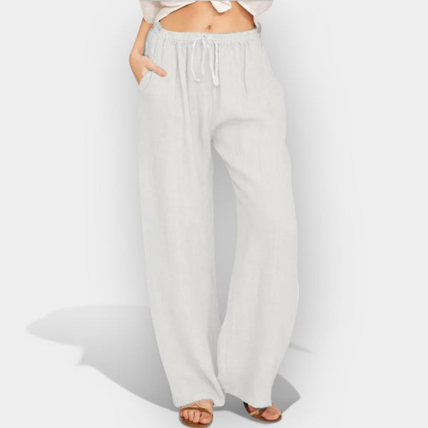 Λινό Παντελόνι Αέρινης Γραμμής